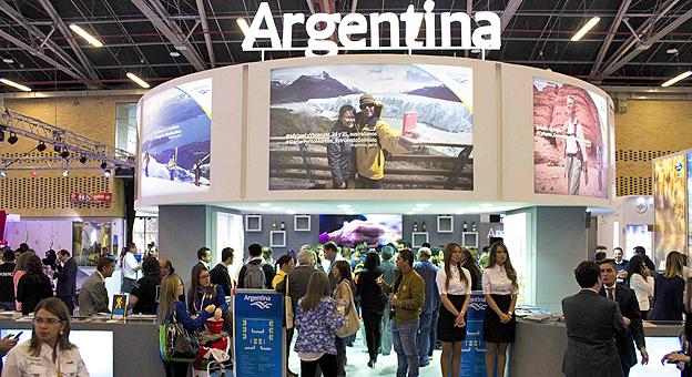 Stand de Argentina en la Feria Anato 2014 de Colombia