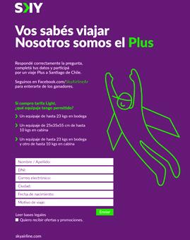 SKY presenta las diferencias entre sus tarifas low cost