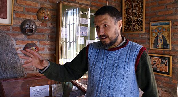 Alberto Cubría propietario del museo Comechingon Alberto Cubría propietario del museo Comechingon