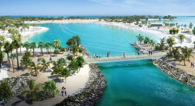 Ocean Cay MSC Marine Reserve features a Great Lagoon for swimming and water sports