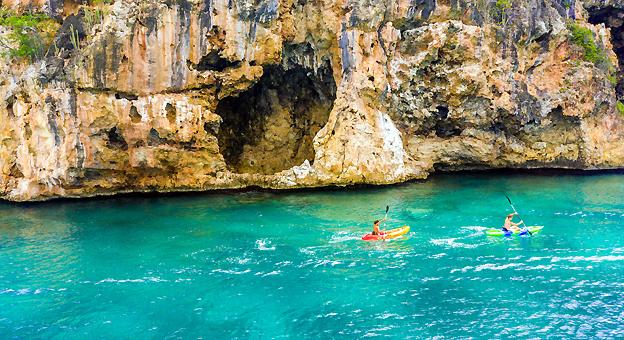 Kayaking at Little Bay Beach