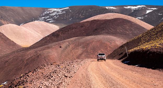 Camino a Laguna Brava