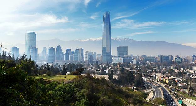 Vista panorámica de Santiago Vista panorámica de Santiago